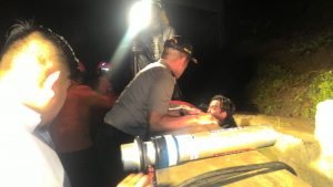 Proses evakuasi underpass perimeter selatan