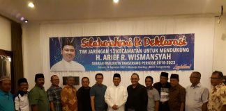 Masyarakat 13 Kecamatan Deklarasi Dukung Arief Wismansyah Jadi Walikota