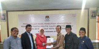 KPU Kota Tangerang Umumkan Hasil Administrasi 14 Parpol