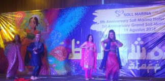 Tarian Bollywood Meriahkan Ulang Tahun Grand Soll Marina Hotel dan Soll Marina Hotel Serpong