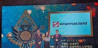 Sinar Mas Land Raih The Best Property Developer dalam Indonesia Property&Bank Awards