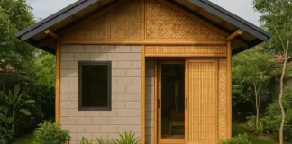 8 Model Rumah Kecil dari Batako dan Bambu yang Murah tapi Elegan, Nuansa Hangat Bikin Nyaman