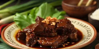 Resep Iga Sapi Gongso Bumbu Kecap Pedas Manis