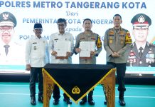 Pemkot Tangerang Hibahkan Gedung Parkir Empat Lantai kepada Polres Metro Tangerang Kota